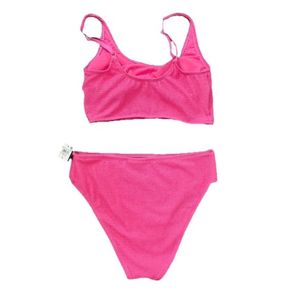 NWT Bar III Pink Candy Kiss Swimwear Set Size Large Summer Beach Ready - Picture 6 of 6
